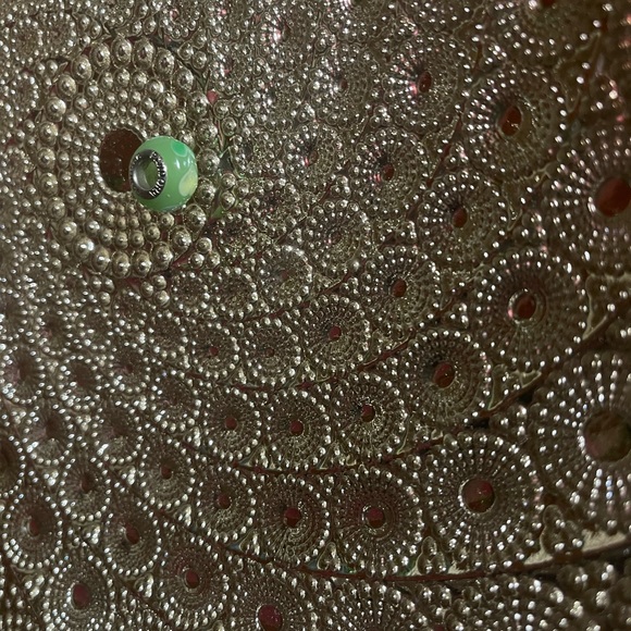 AUTHENTIC PANDORA #790656 GREEN WITH LIME HEARTS MURANO GLASS BEAD BRAND NEW F/S - Picture 3 of 4